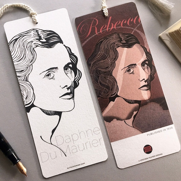 Daphne Du Maurier Rebecca Bookmark, 2-Sided Color Illustrated, Perfect for Romance Book Lovers