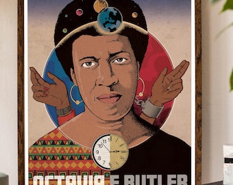Póster de Octavia Butler, lámina de arte de ciencia ficción, para colgar en la pared.