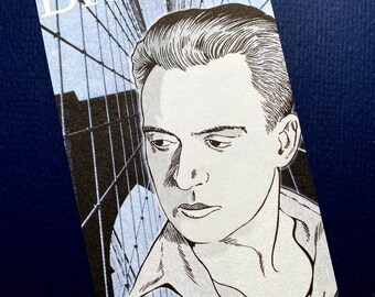 Hart Crane The Bridge Author Bookmark, 2-Sided Color Illustrated Bookmark, With White Tassel, Perfect for lovers of Epic Poetry