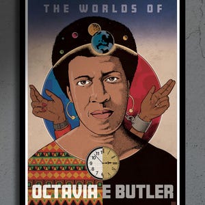 Póster de Octavia Butler, lámina de ciencia ficción, para colgar en la pared