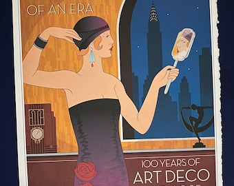 Handmade Art Deco Print: "Reflections of an Era" (13 x 17")