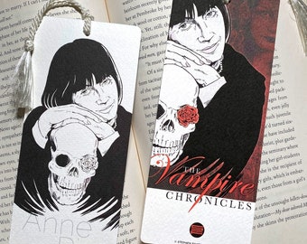 Anne Rice Vampire Chronicles Bookmark, 2-Sided Color Illustrated Bookmark, Perfect for Horror Fiction Lovers