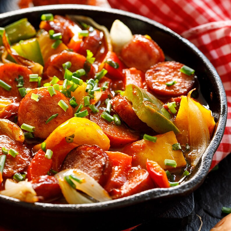 Freeze Dried Polish Sausage Peppers and Onions Pork Camping Etsy