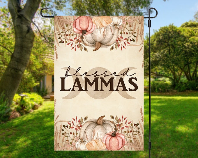 Lammas Garden Flag, Pagan Holiday Sign, Lammas Decoration, House Sign for Witch, Gift for Wiccan, Witch Decor, Pagan Decor, Witchy Flag