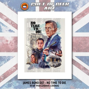 James Bond 007 - No Time To Die - Daniel Craig - Fan Art Print