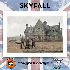 James Bond 007 - SKYFALL - Daniel Craig- A4 Digital Painting Fan Art Print