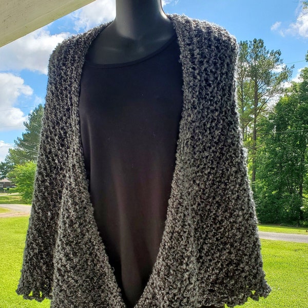 knitted arm shawl