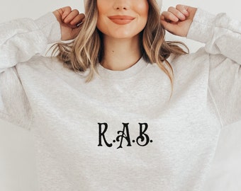 R.A.B. Sweatshirt: Bookish Wizard School Crewneck