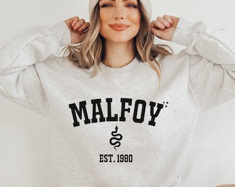 Malfoy Collegiate Sweatshirt: Bookish Wizard Style