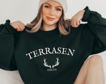 Terrasen Sweatshirt: Throne of Glass SJM Book Lover Gift