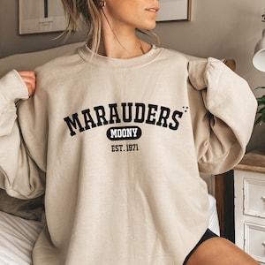 Marauders College Moony Sweatshirt, Marauders Crewneck, , ATYD, All the Young Dudes, Moony Sweatshirt, Bookish, book lover gift, Reader