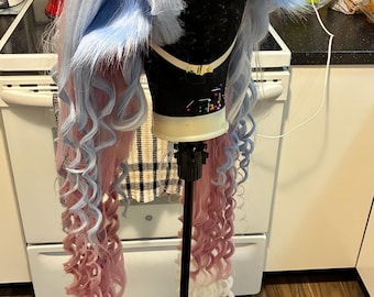 Custom: Leeky Voca-looid Snow Miku Wig