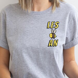 Lesbian Bee Shirt, Lesbian Pride Tshirt, Femme Sapphic Shirt, LGBTQ Animal Pride T-Shirt, Sapphic Outfit, Lesbian Girlfriend Gift, WLW Shirt