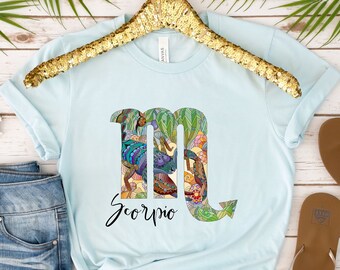 Scorpio Shirt, Zodiac Sign T Shirt, Scorpio Birthday, Scorpio Gift Shirt, Horoscope Shirt, Scorpio Women Tee, Astrology Shirt, Scorpio AF