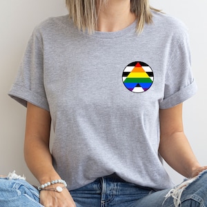 LGBT Ally Tshirt, Ally Pride Outfit, LGBTQ Ally Flag T-Shirt, Ally AF Shirt, Gay Pride Mom Shirt, Ally Rainbow Gift Tee, Queer Support Shirt