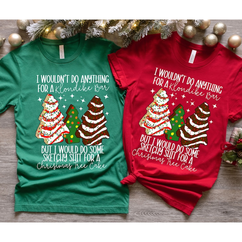 Christmas Tree Cake Shirt Little Debbie Cake Shirt Holiday Etsy