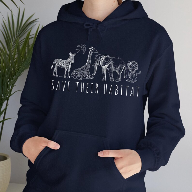 Wildlife Conservation Sweatshirt: African Safari Animals Crewneck, Wild Animals Preservation Hoodie, Zoo Trip Sweater image 9