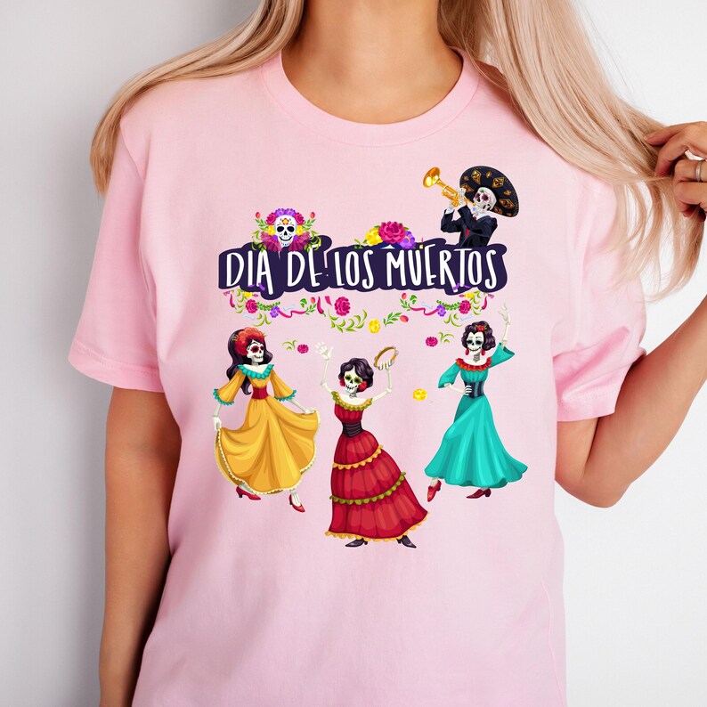 Dia De Los Muertos Tshirt, Day Of The Dead Shirt, Sugar Skull Shirt, La Catrina Tee, Mexican Halloween Top afbeelding 16