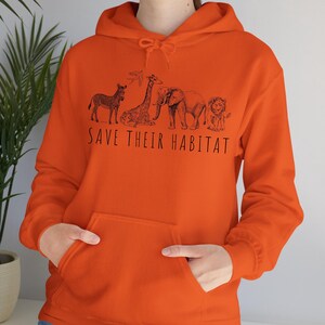 Wildlife Conservation Sweatshirt: African Safari Animals Crewneck, Wild Animals Preservation Hoodie, Zoo Trip Sweater image 5