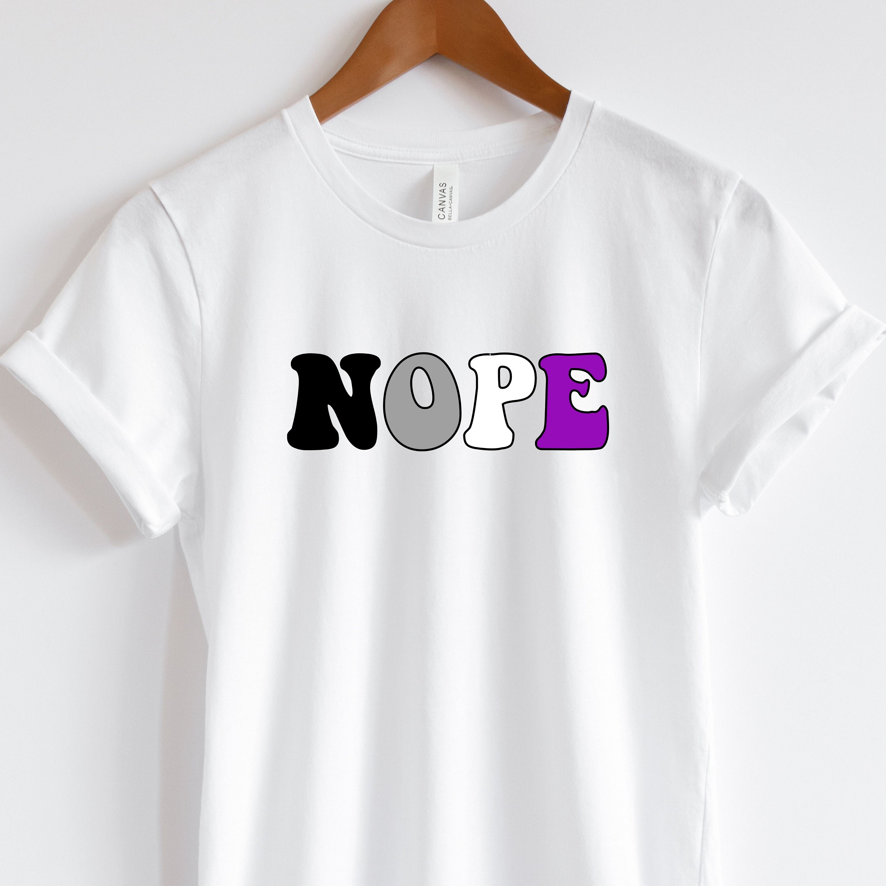 Ace Shirt Asexual Shirt Nope Shirt Ace Pride Shirt Asexual Etsy
