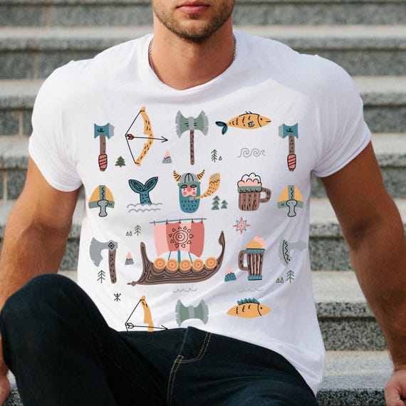 Norse Mythology T-Shirt: Funny Viking Shirt, Scandi Women Tee, Valhalla Tshirt, American Vikings Outfit