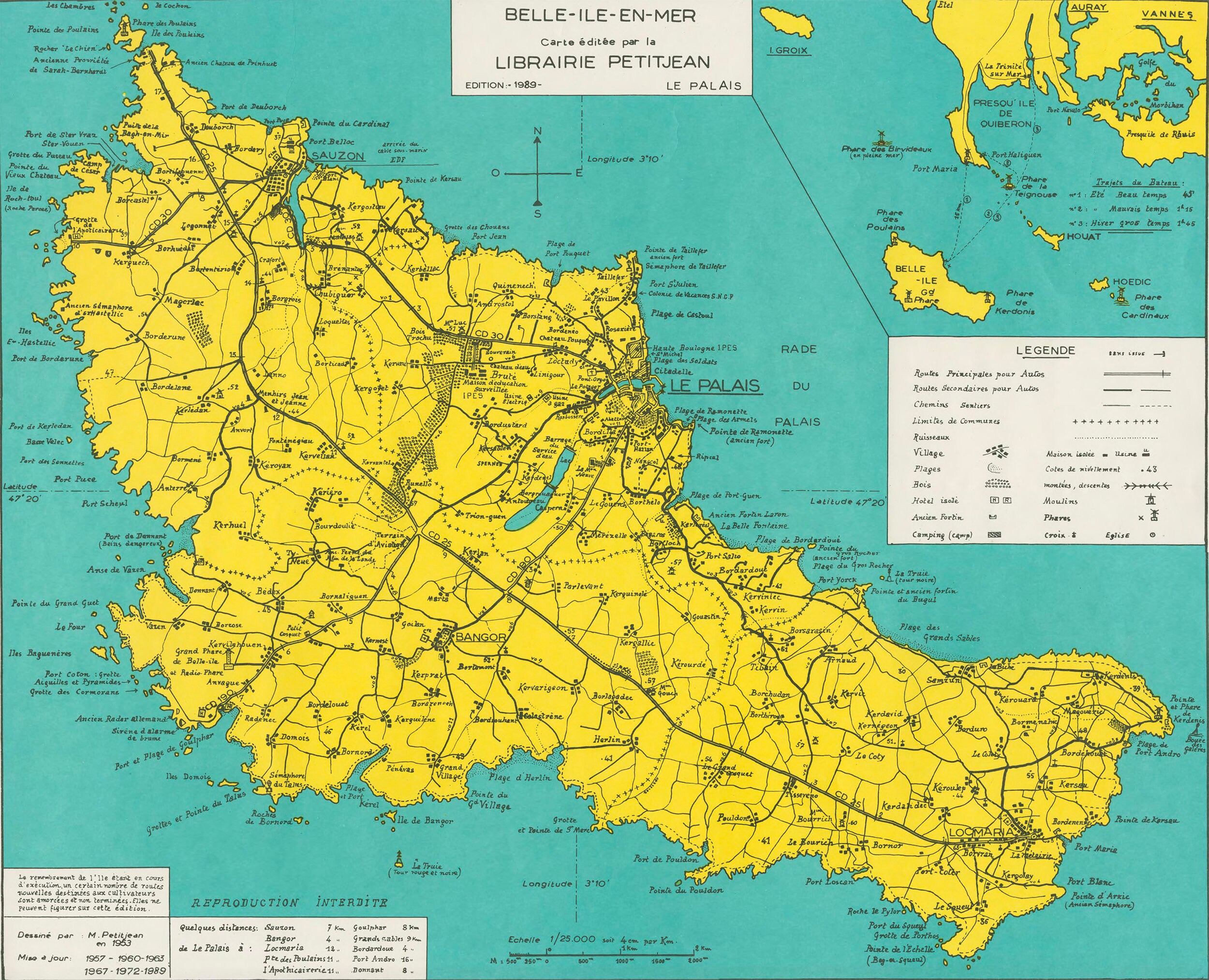 Affiche Belle Ile en Mer 40 X 60 cm