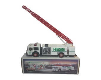 1989 HESS Toy Fire Truck - BANK - Lights & Sound Works