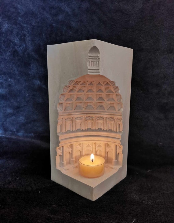 Rome architecture candle holder-Tea Light Holder- Handmade - tea light sculpture