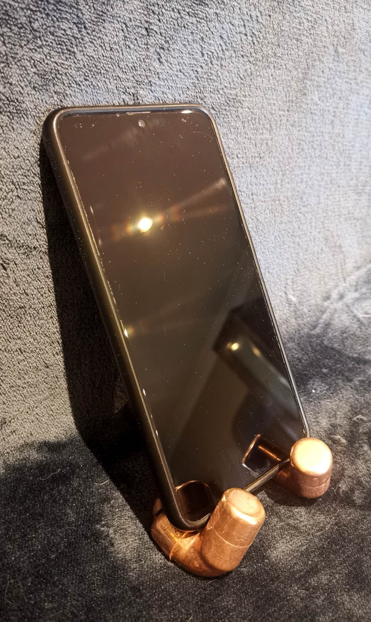 Handmade Copper Mobile Phone Stand: Industrial Vintage Style - Etsy