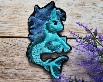 Applicazione Seahorse Kelpie • come toppa o toppa termoadesiva