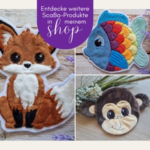 Handmade children's sweater with embroidered cuddly fox available in many colors image 7