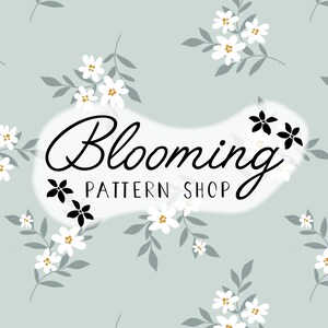 Seamless floral pattern, Boho blossom, Repeating tiling artwork, Fashion, interior and stationary art, Digital Download