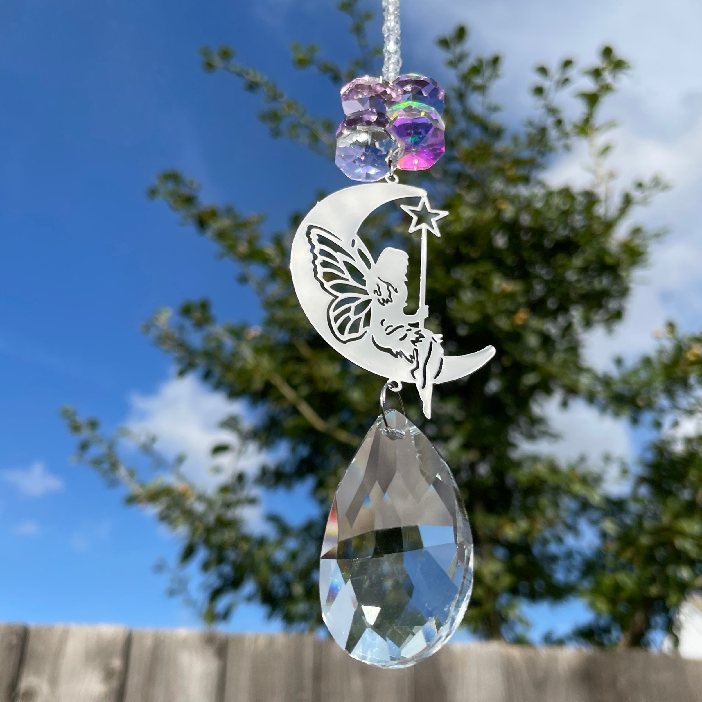 Crystal Fairy Suncatcher - Purple Crystal Fairy Suncatcher - Purple
