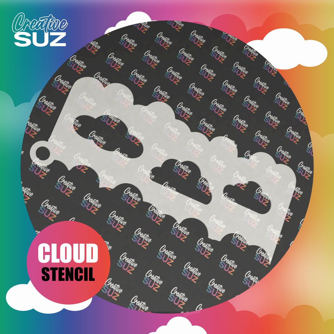 Reusable Cloud Texture Stencil for Face Painting & Airbrush Art – Durable Mylar Template