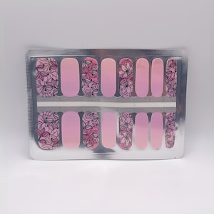 WOW Nail Art Wrap Design - Flower Power Collection - Sticker Self Adhesive - Nail Art Decal