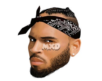Chris Brown Digital Art Print (Digital Download)