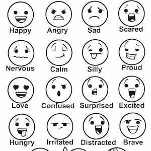 Cuadro de sentimientos/Salud mental infantil/Actividades de asesoramiento imprimibles