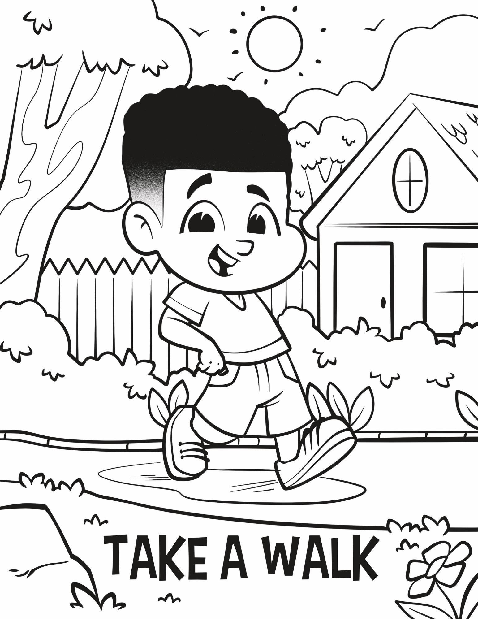 Coping Skills Coloring Pages | Calm Down Activities for Kids (PDF) - Etsy