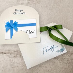 Portafoglio regalo di Natale personalizzato per denaro/carta/buono con porta-carta regalo estraibile, esclusivo di questo negozio