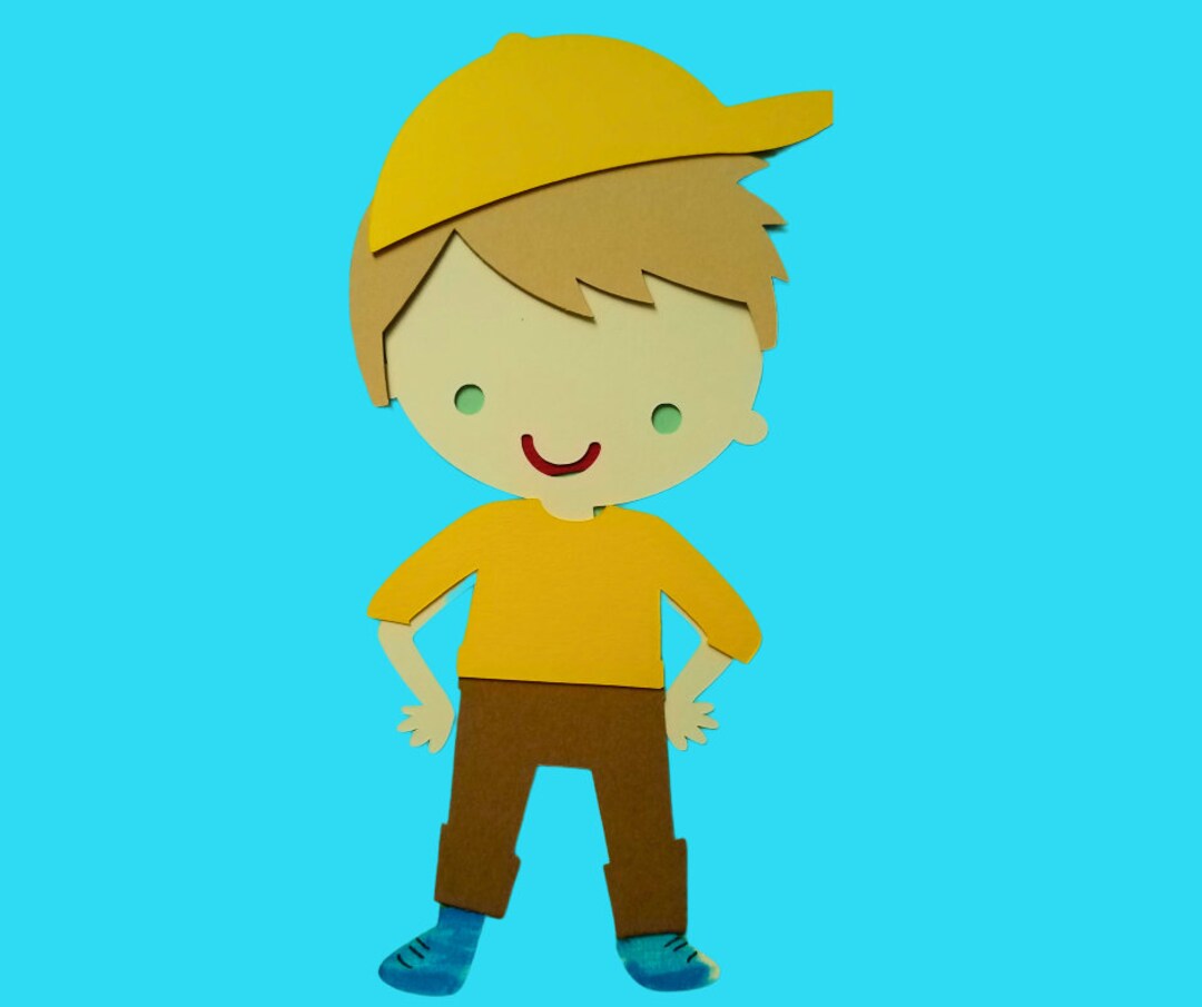 Little Boy Paper Doll Craft Kit Preschool Craft Paper Craft Etsy