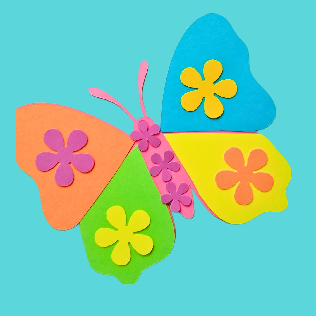 DIY Butterfly Paper Craft Kit for Kids Spring Craft Bug Etsy