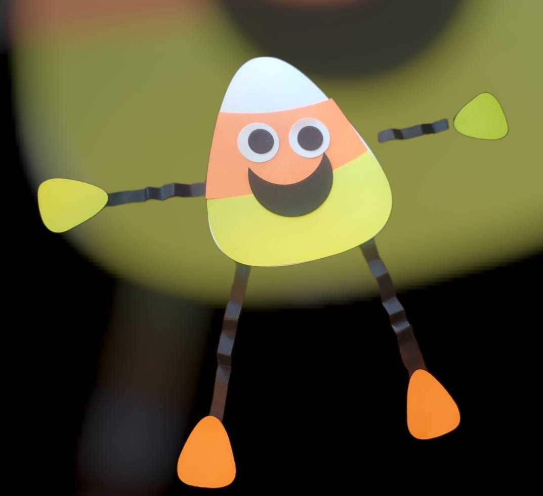 Candy Corn Man Paper Craft Kit With Halloween Craft Kit, Paper
