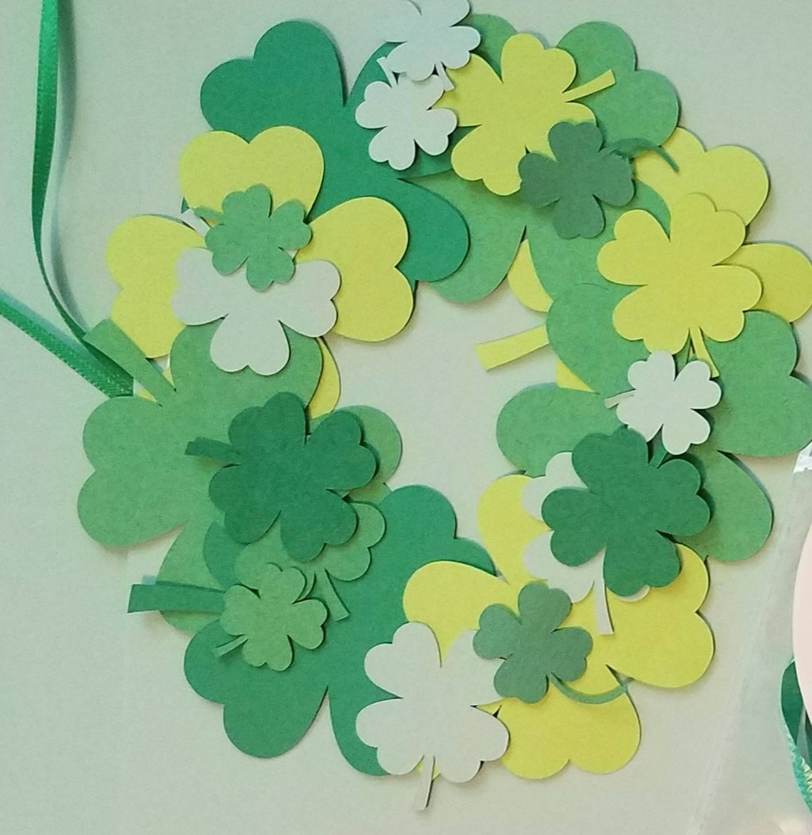 St Patrick's Day Kids Craft Kit,mini Wreath Ornament Craft, St Patrick's Day Craft, Kids Paper