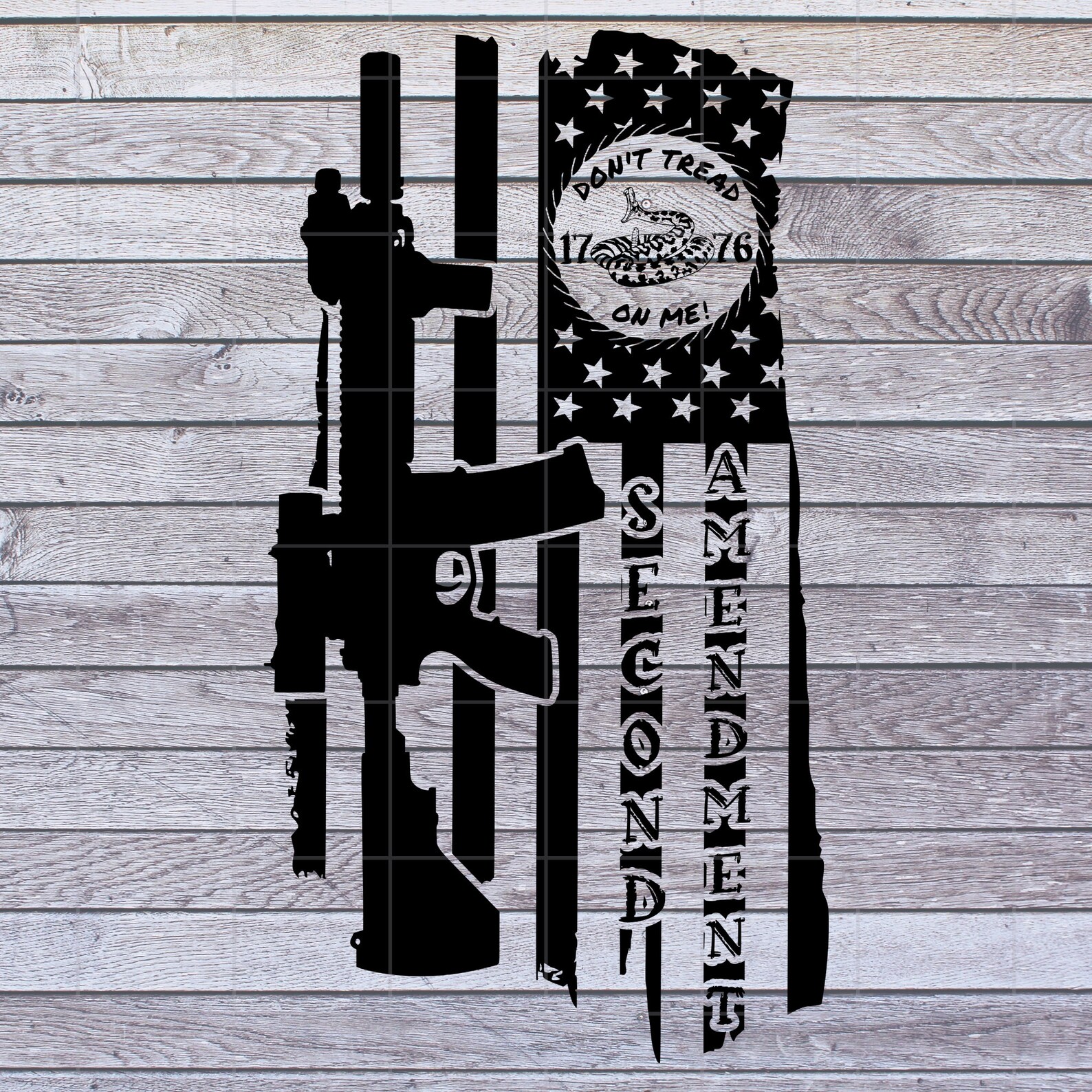 thumbnail image 2 of 2nd Amendment 1776 Don't Tread On Me T-Shirt 2 of 13