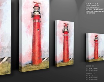 Schiermonnikoog Noordzee, Nederland, Vakantie and Sun, Tower Beacon, Journey to the Coast, Illustration, Painting Dunes Beach Holidays