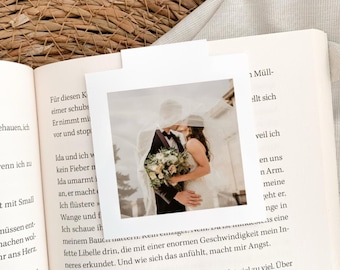 Personalized magnetic bookmark, photo book gift, custom book accessory, Christmas gift, reader magnet, birthday