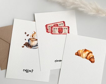 minimalist voucher cards | 10.5 cm x 14.8 cm | 300g/m2 postcard chromo cardboard