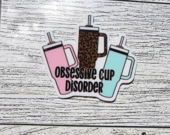 Acrylic Obsessive Cup Disorder Shoe Charm