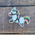 Bondage unicorn shoe charm