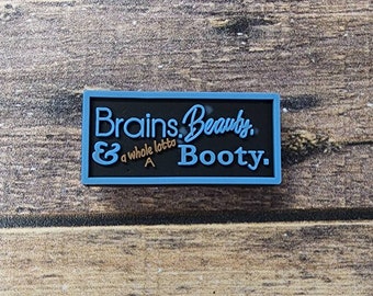 Brains, Beauty And A Whole Lotta Booty shoe Charm